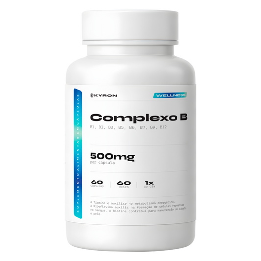 Complexo B Kyron 500mg (B1, B2, B3, B5, B6, B7, B9, B12)