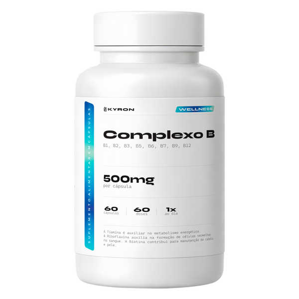 Complexo B Kyron 500mg (B1, B2, B3, B5, B6, B7, B9, B12)