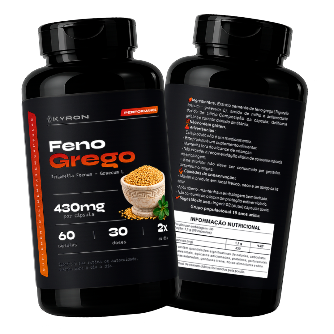 Feno Grego Kyron 430mg 60 Caps