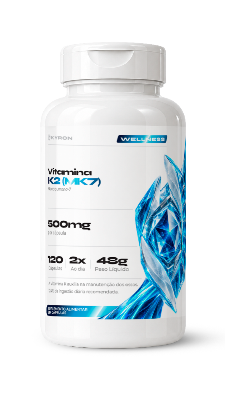 Vitamina K2 MK7 Menaquinona-7 120 Cápsulas