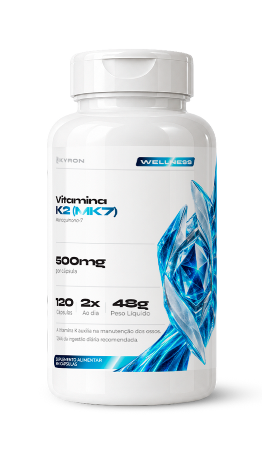 Vitamina K2 MK7 Menaquinona-7 120 Cápsulas