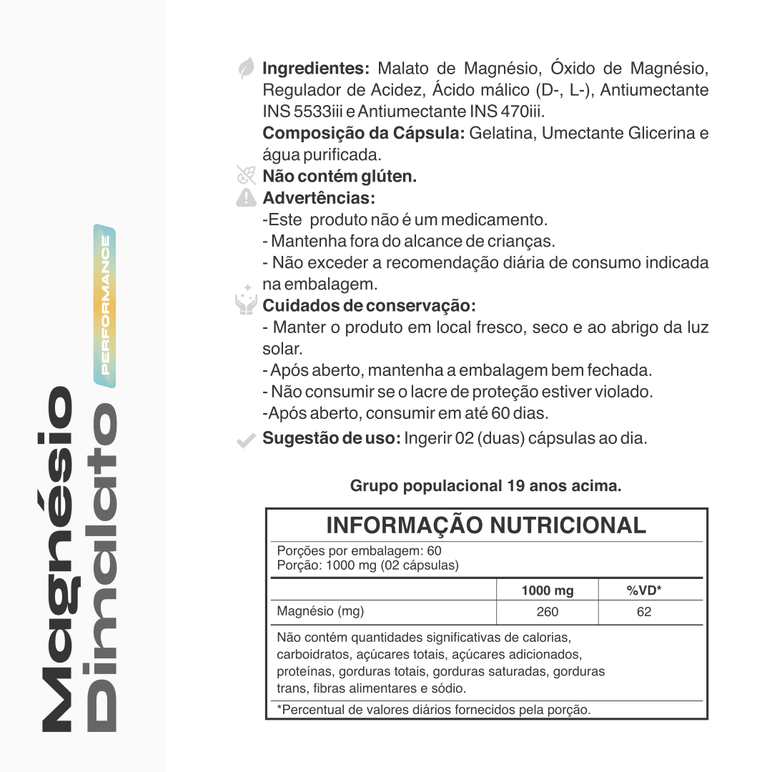 Magnésio Dimalato Kyron 500mg