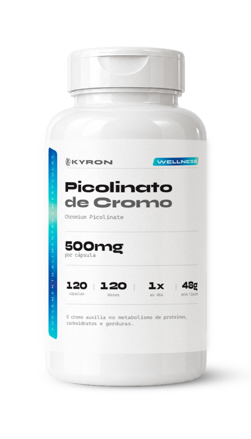 Picolinato de Cromo 500mg 120 Cápsulas
