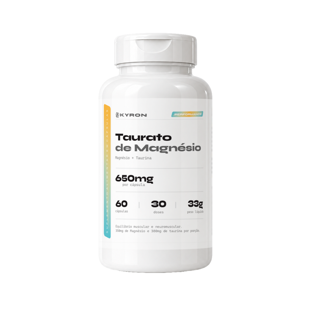 Taurato de Magnésio Kyron 650mg 60 Caps