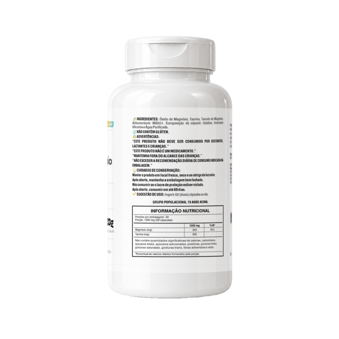 Taurato de Magnésio Kyron 650mg 60 Caps