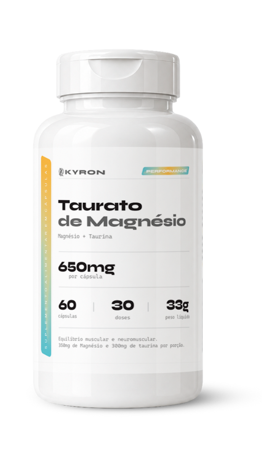 Taurato de Magnésio Kyron 650mg 60 Caps