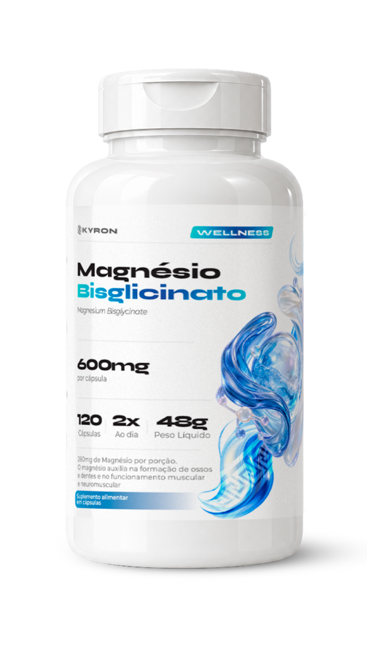 Magnésio Bisglicinato Kyron 600mg 120 Caps