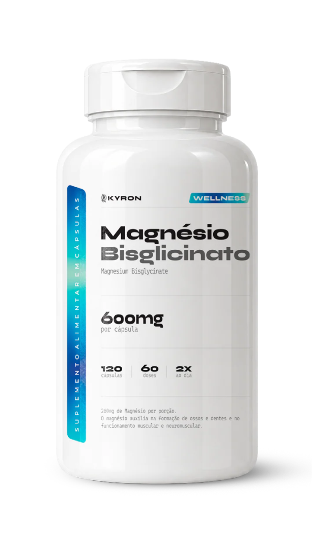 Magnésio Bisglicinato Kyron 600mg 120 Caps