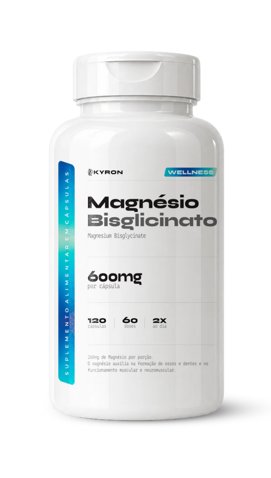 Magnésio Bisglicinato Kyron 600mg 120 Caps