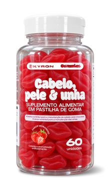 Cabelo, Pele & Unha em Goma Kyron 60 unidades