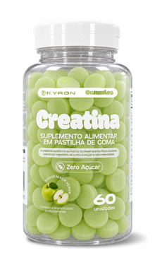Creatina em Goma Zero Açúcar  60 unidades Kyron