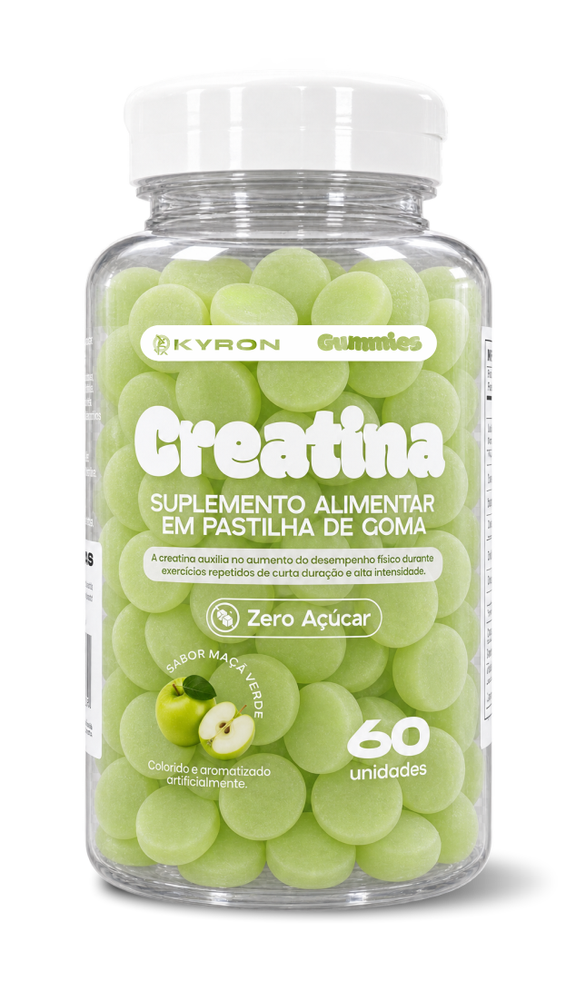 Creatina em Goma Zero Açúcar  60 unidades Kyron