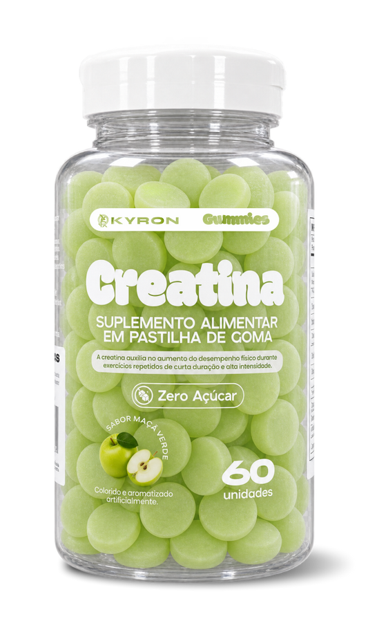 Creatina em Goma Zero Açúcar  60 unidades Kyron