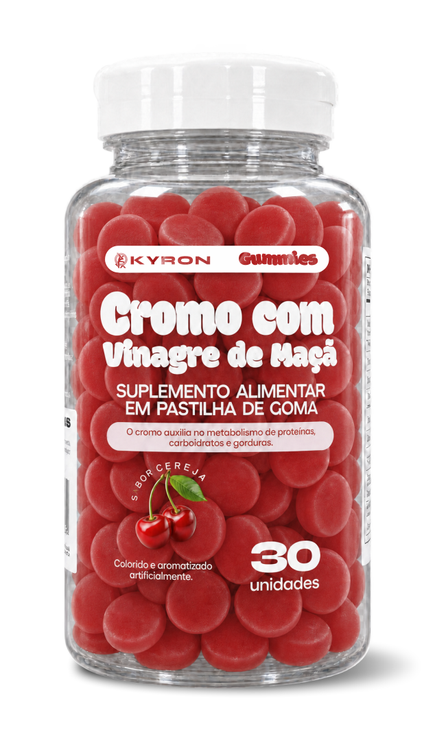 Cromo com Vinagre de Maçã em Goma Kyron 30 unidades