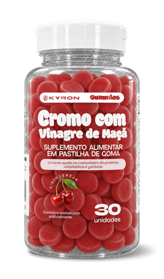 Cromo com Vinagre de Maçã em Goma Kyron 30 unidades