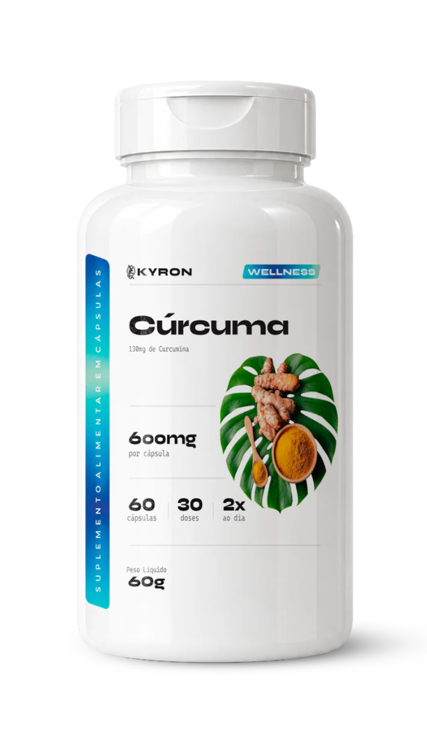 Cúrcuma 600mg Kyron 60 Caps