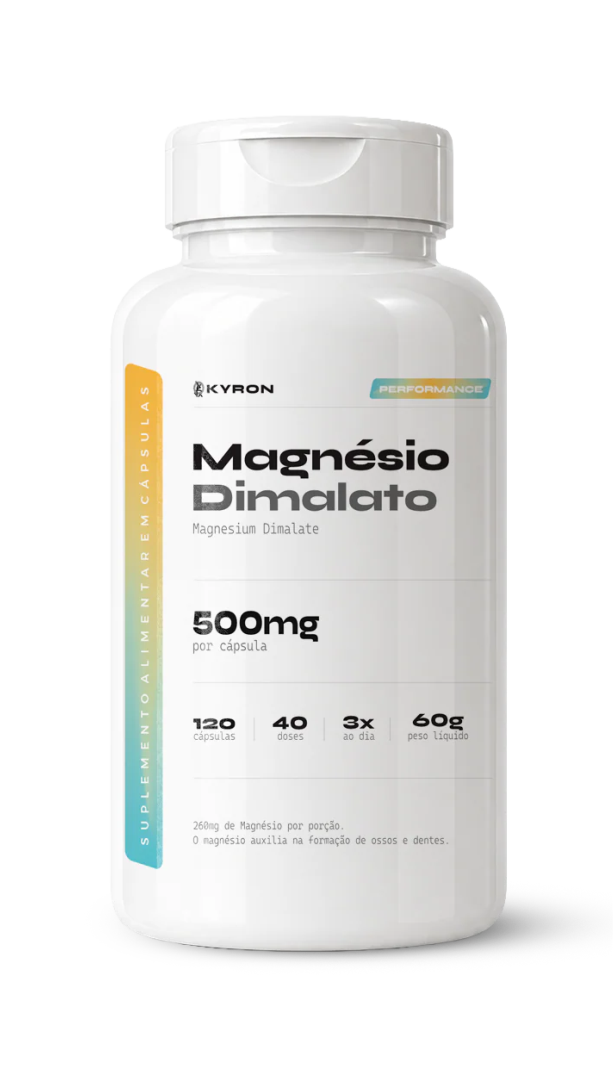 Magnésio Dimalato Kyron 500mg 120 Caps
