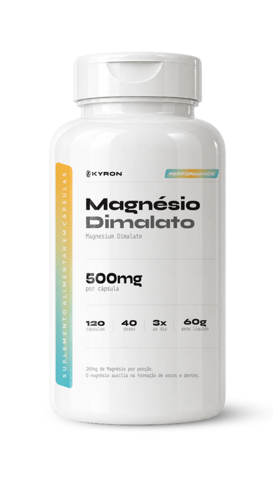Magnésio Dimalato Kyron 500mg 120 Caps