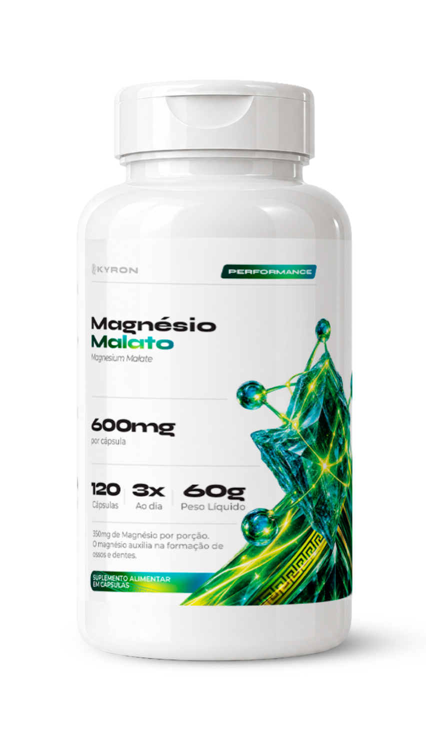 Magnésio Malato Kyron 600mg 120 Caps