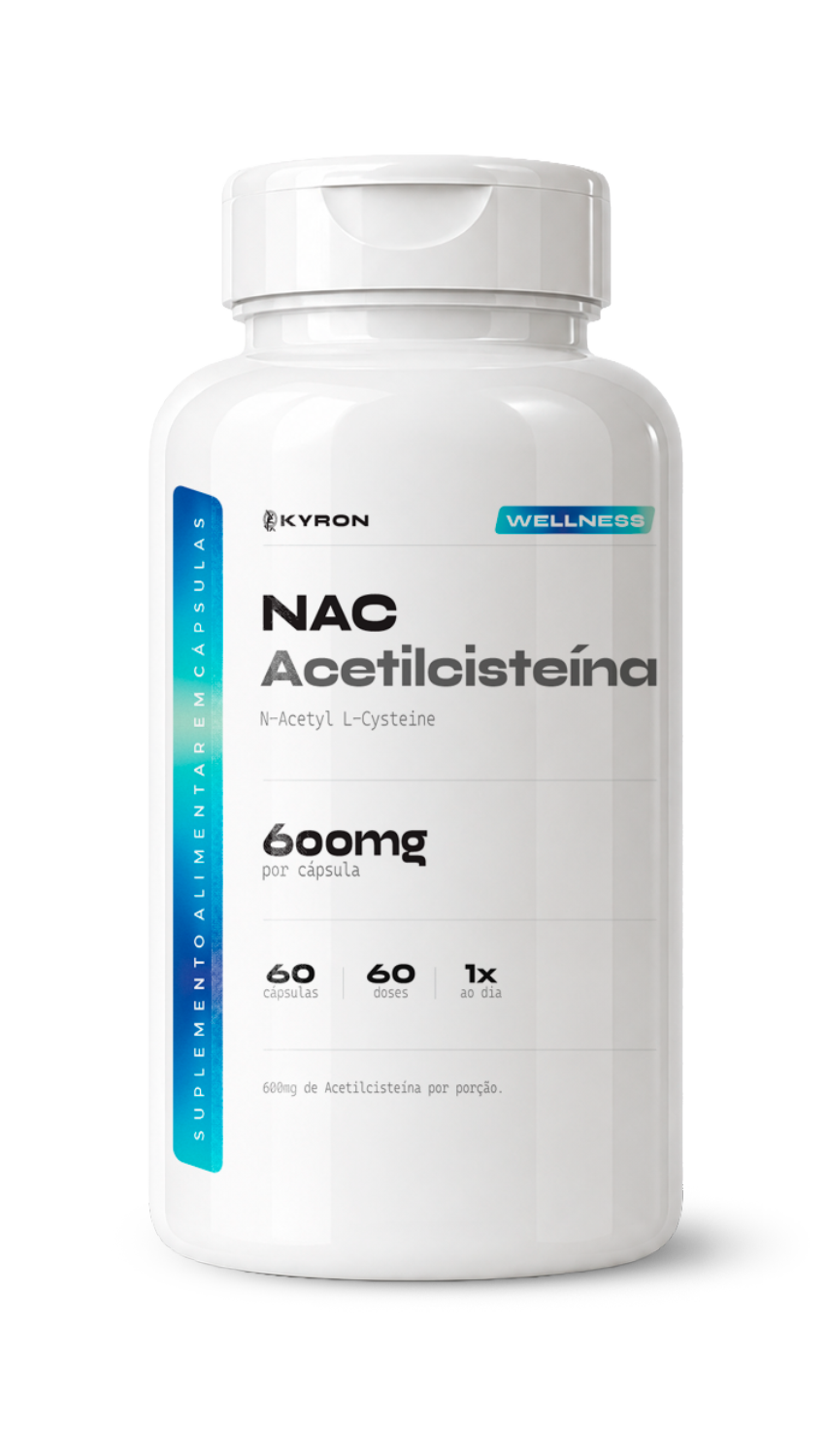 NAC Acetilcisteína Kyron 600mg 60 Caps
