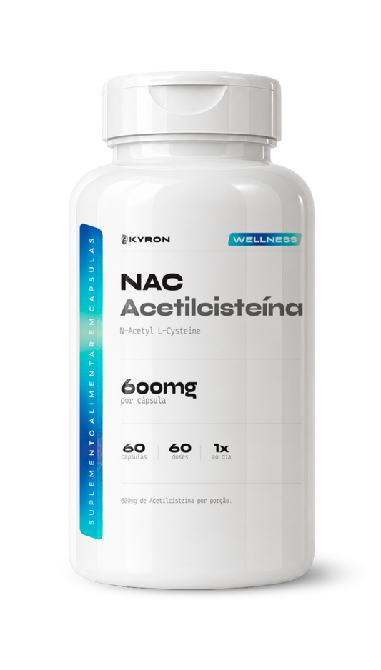 NAC Acetilcisteína Kyron 600mg 60 Caps