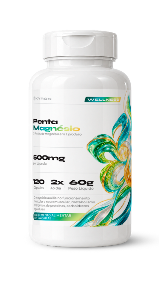 Penta Magnésio 500mg 120 Caps Kyron