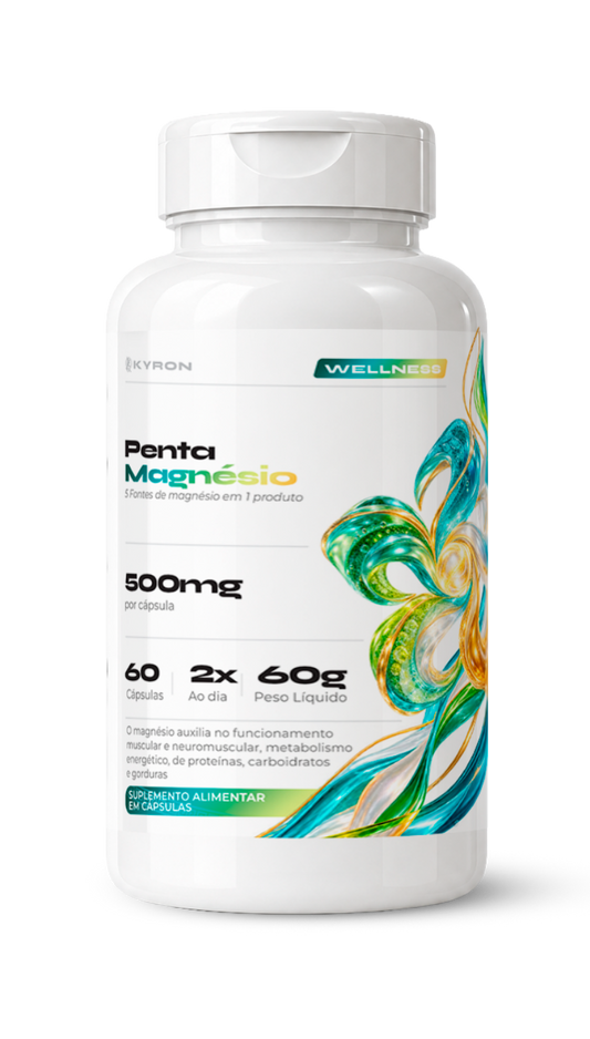 Penta Magnésio 500mg 60 Cápsulas