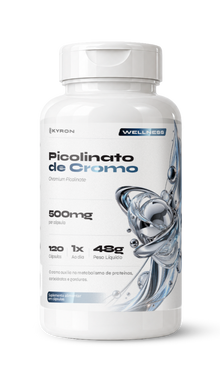 Picolinato de Cromo 500mg 120 Cápsulas