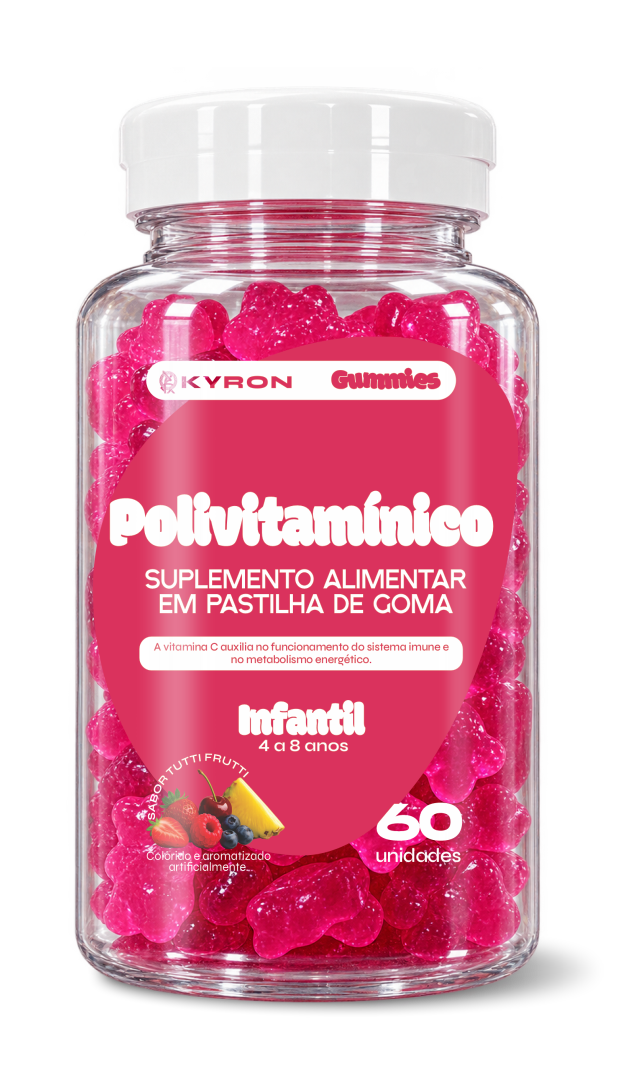 Polivitamínico em Goma Infantil Kyron 60 unidades
