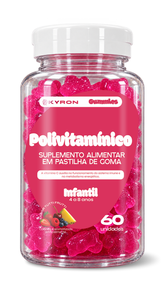 Polivitamínico em Goma Infantil Kyron 60 unidades