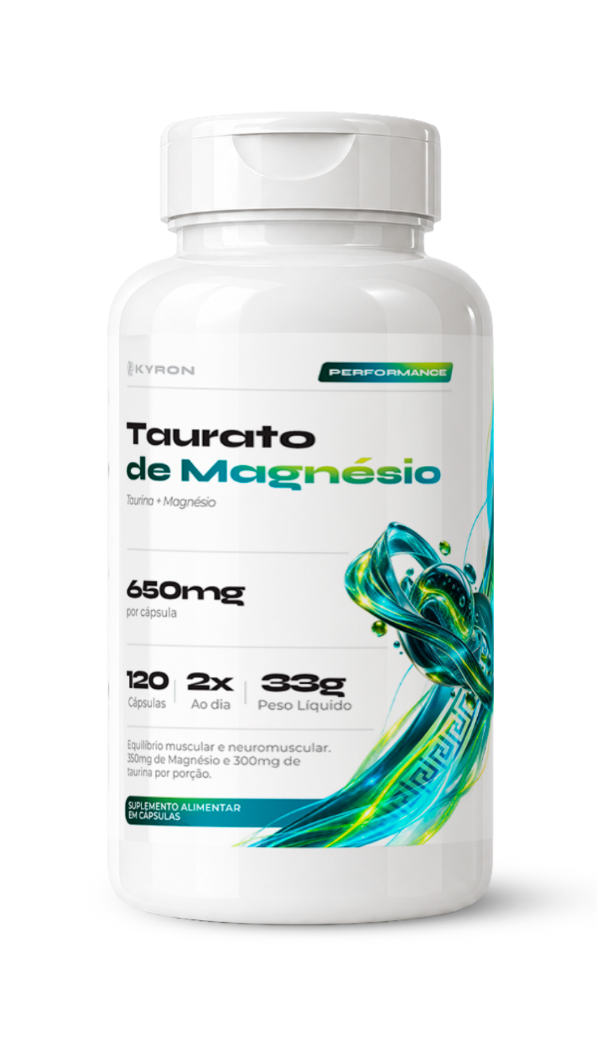 Taurato de Magnésio Kyron 650mg 120 Cápsulas