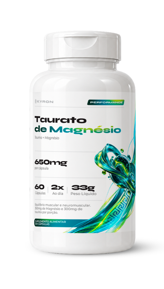 Taurato de Magnésio Kyron 650mg 60 Caps
