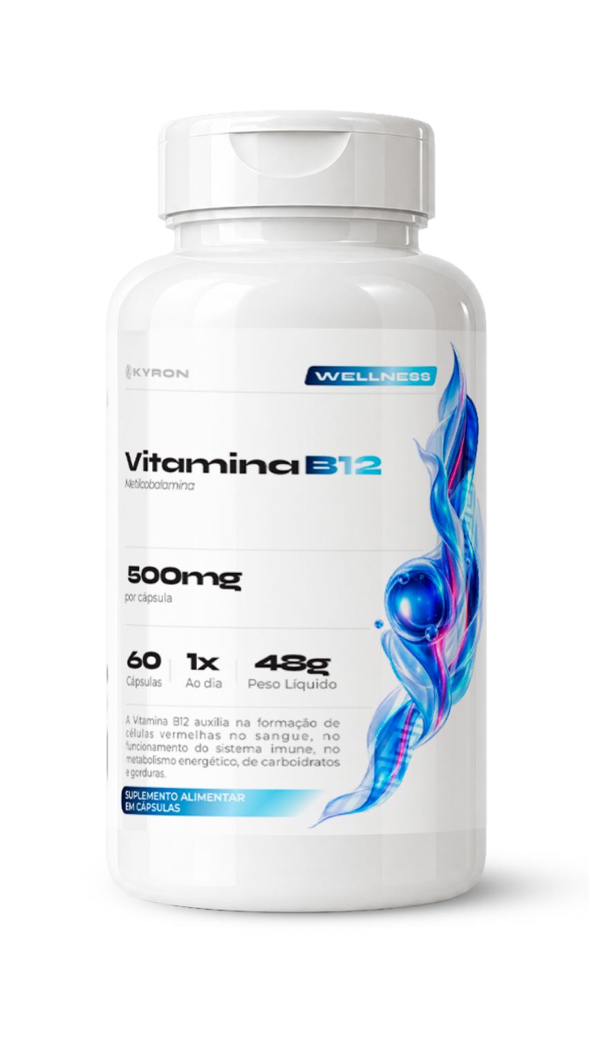 Vitamina B12 500mg 60 Cápsulas