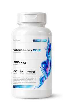 Vitamina B12 500mg 60 Cápsulas